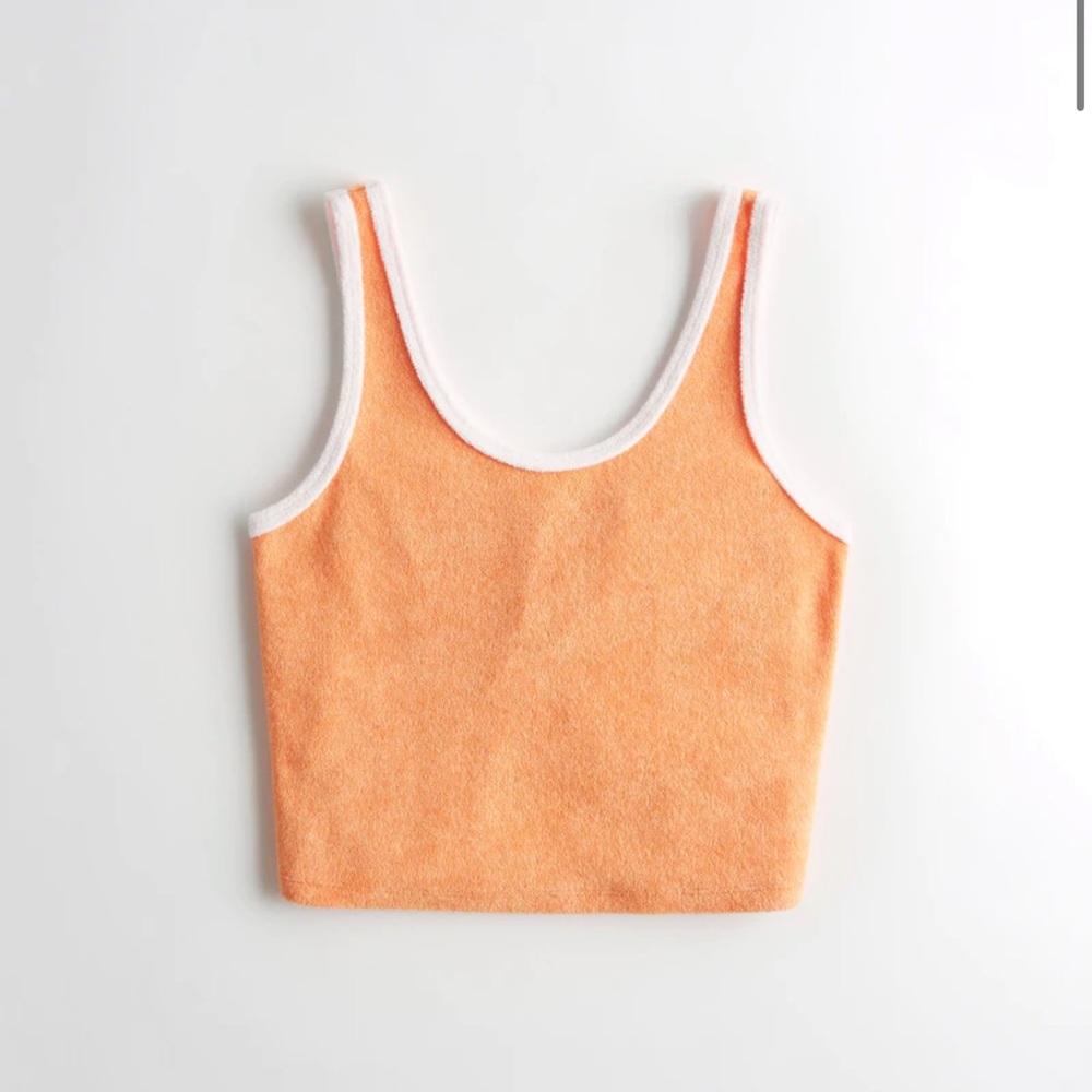 Hollister Terry Tank Orange Small